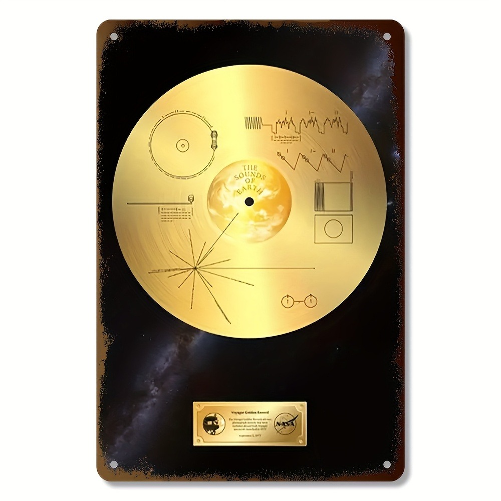Retro Space Voyager Golden Rec - Star Map Poster review and price