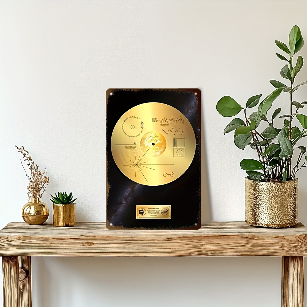 Retro Space Voyager Golden Rec - Star Map Poster review and price